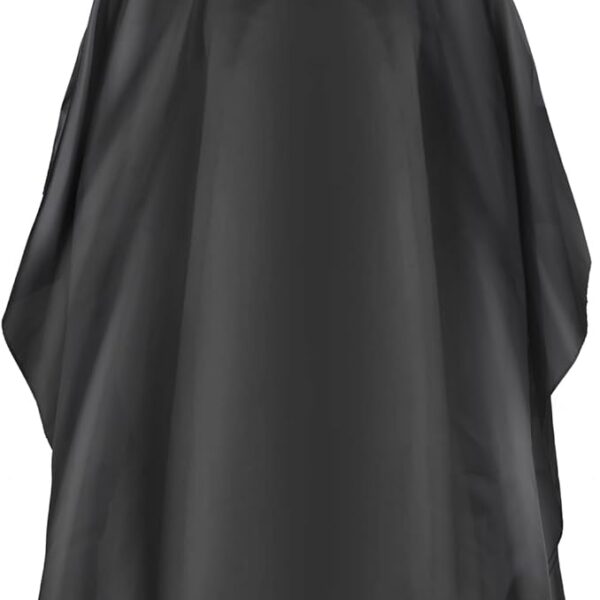 Black Waterproof Hair Salon Cape Professional Barber Cape with Metal Snap