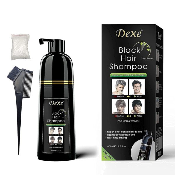 Dexe Shampoo Black Hair Dye Herbal Shampoo 400ml,